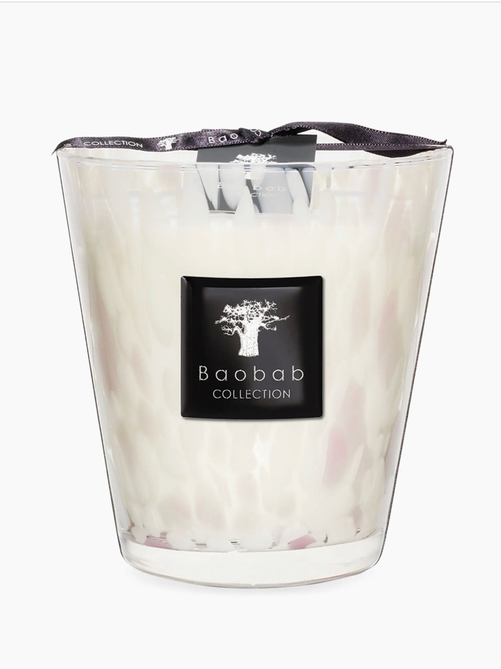 NWT BAOBAB COLLECTION PEARLS WHITE PEARL CANDLE 500 g 1.1 IB 4 WICKS